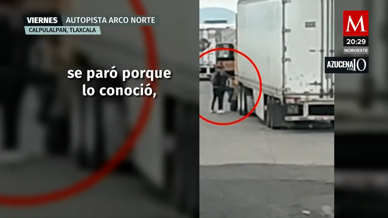 Rescate exitoso de conductor y tráiler secuestrado en la Autopista Arco Norte de Tlaxcala