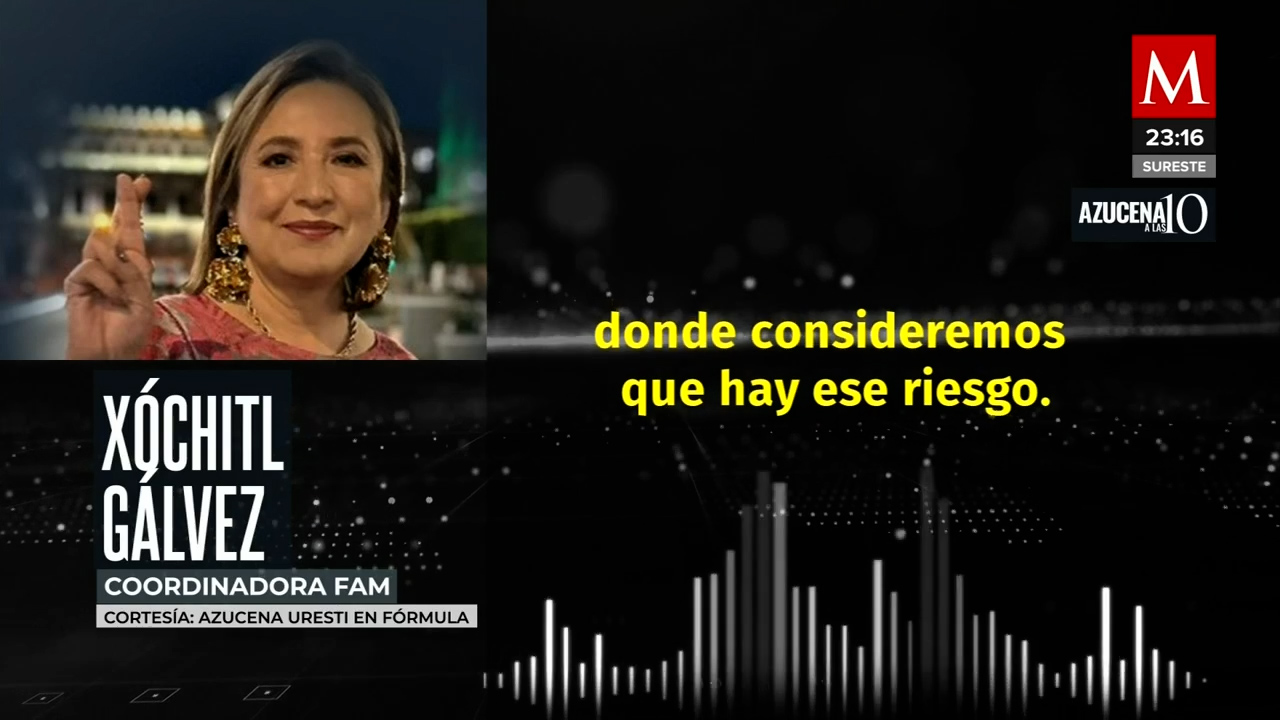 Xóchitl Gálvez acepta la ayuda de la Sedena para proteger las elecciones 2024 en México