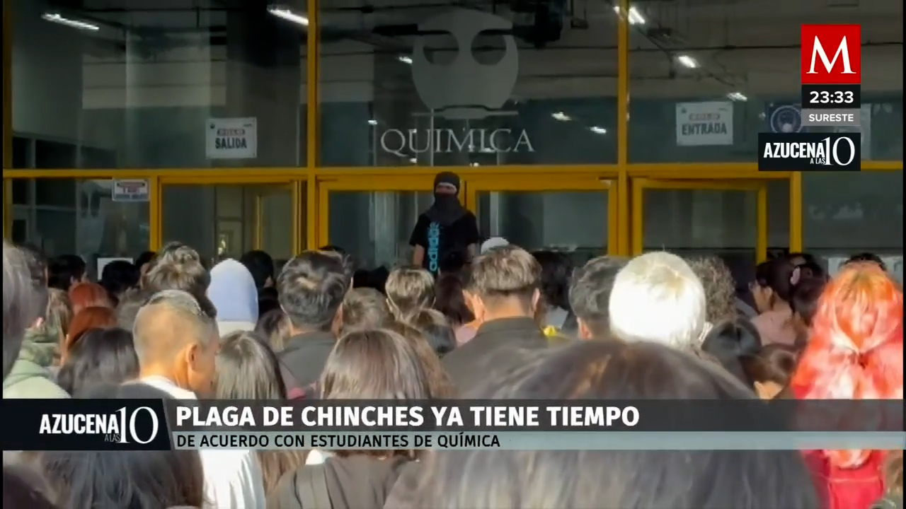 Estudiantes de la UNAM se pronuncian ante la plaga de chinches