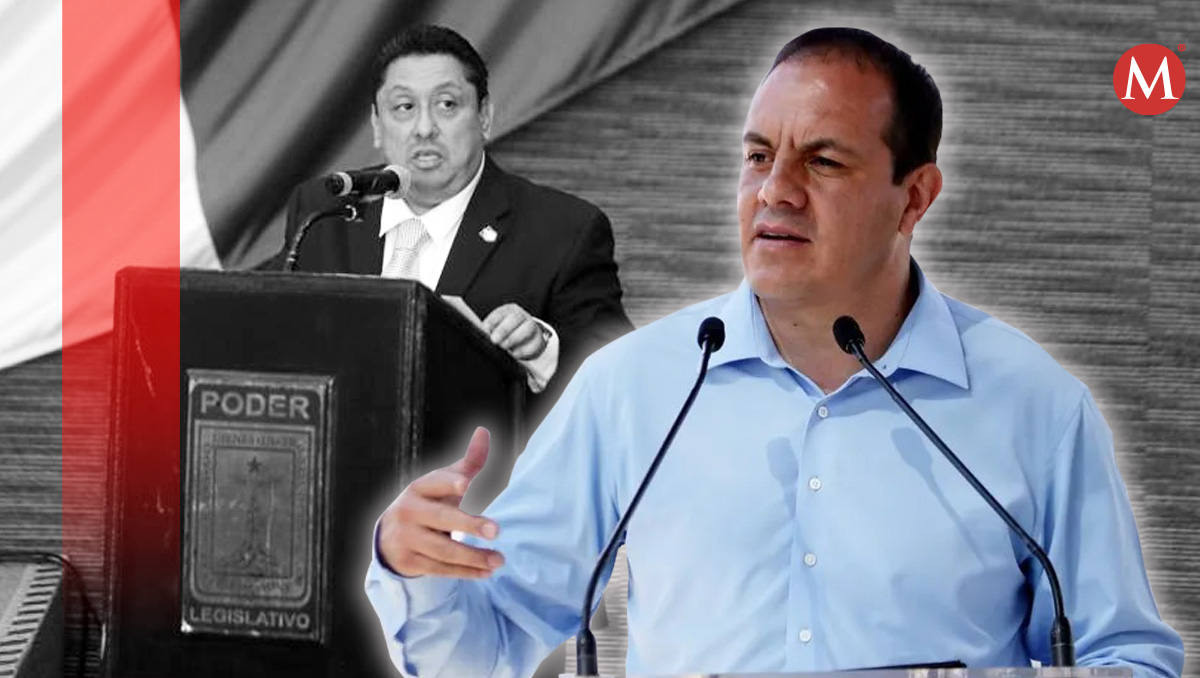 Uriel Carmona y Cuauhtémoc Blanco, fiscal y gobernador de Morelos. | Foto: Jorge Carballo Diseño: Mauricio Ledezma