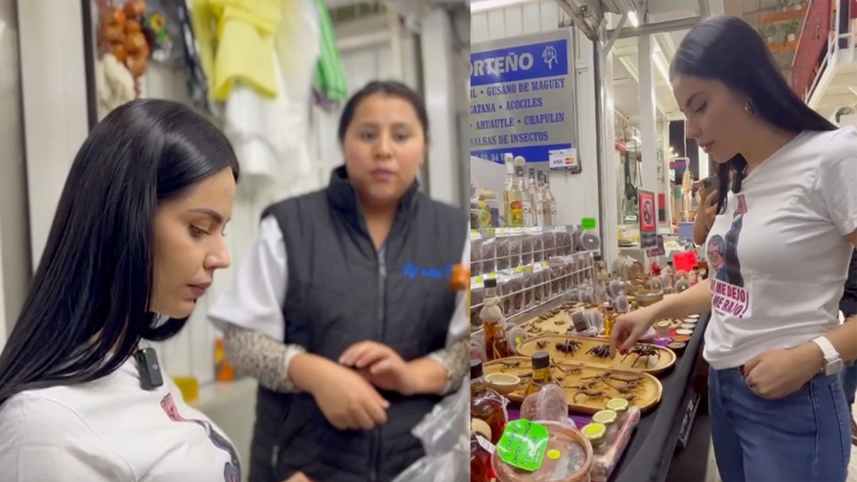 Cristal Pelayo  visita el Mercado de San Juan | Corresponsal