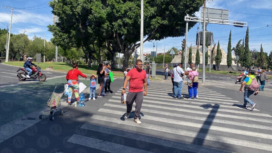 Manifestantes en alcaldía Cuauhtémoc