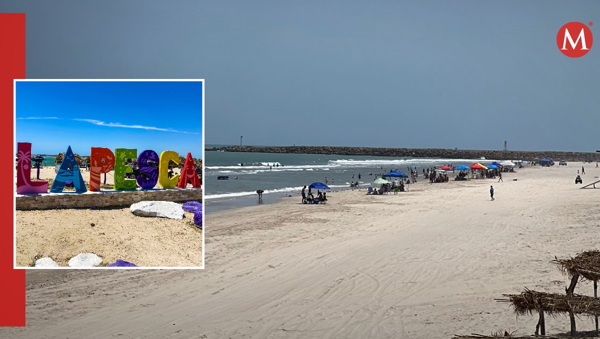 Playa La Pesca en Soto La Marina, Tamaulipas.