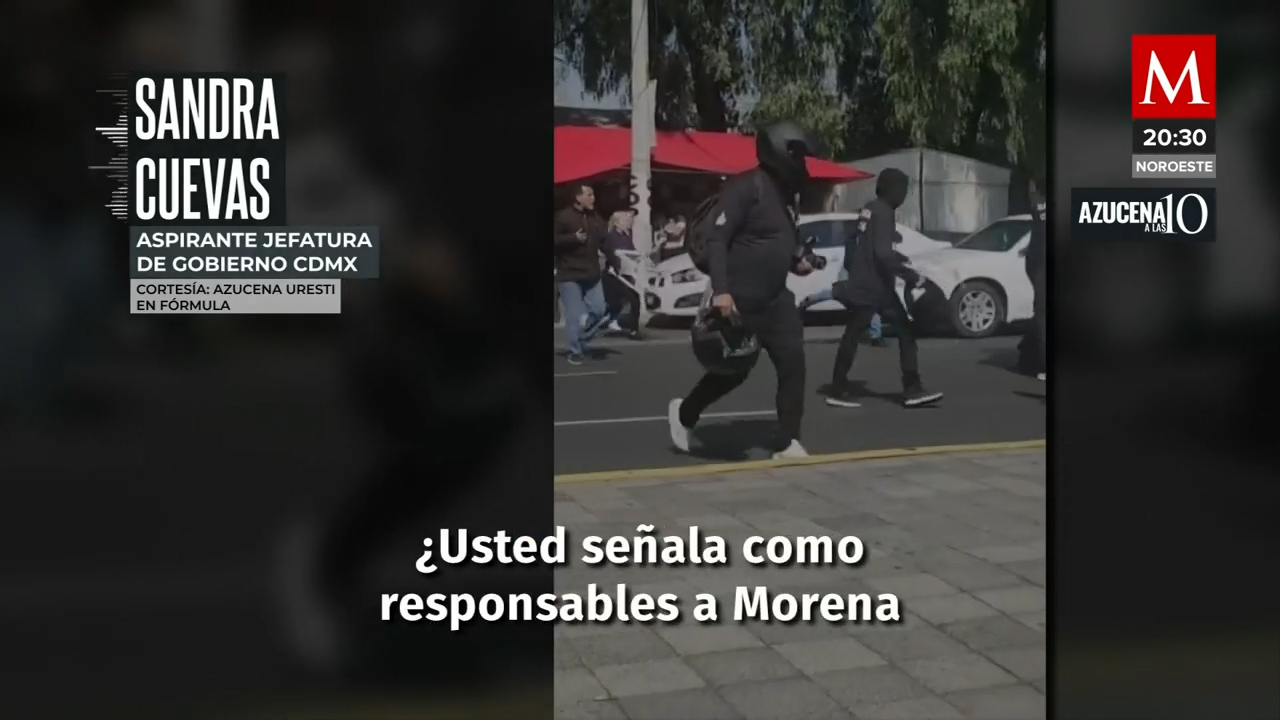 Sandra Cuevas acusa a Morena de las agresiones en su contra