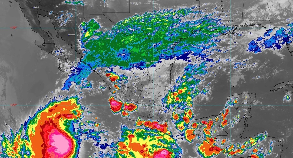 SMN informa que baja presión y frente frío causará lluvias en estados | SMN