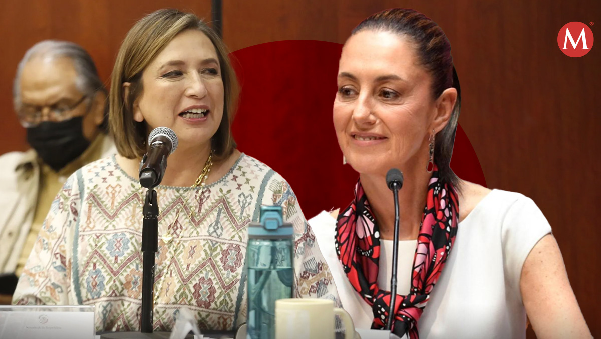 Claudia Sheinbaum y Xóchitl Gálvez. (Diseño: Margarita Salmorán)