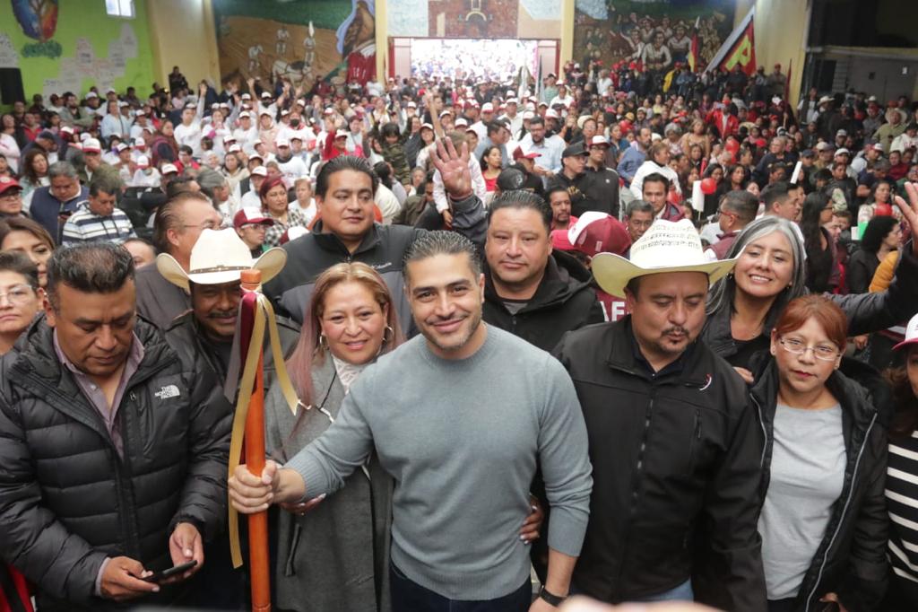 Omar Gracía Harfuch en Topilejo. (Especial)