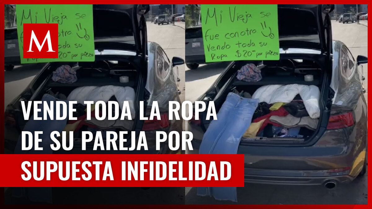 Joven remata la ropa de su ex pareja debido a que lo abandonó y se fue con su cuñado