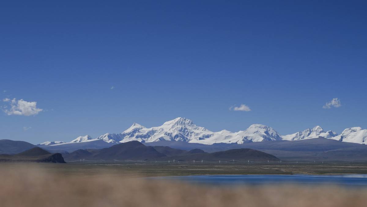 El monte Shishapangma desde el lago Baiku Lake en Xigaze | AP