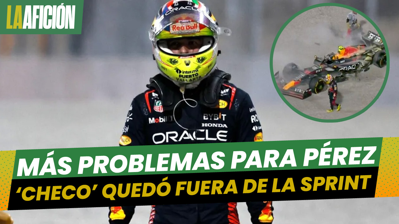 Sergio 'Checo' Pérez abandona sprint de GP de Qatar tras choque con Esteban Ocon
