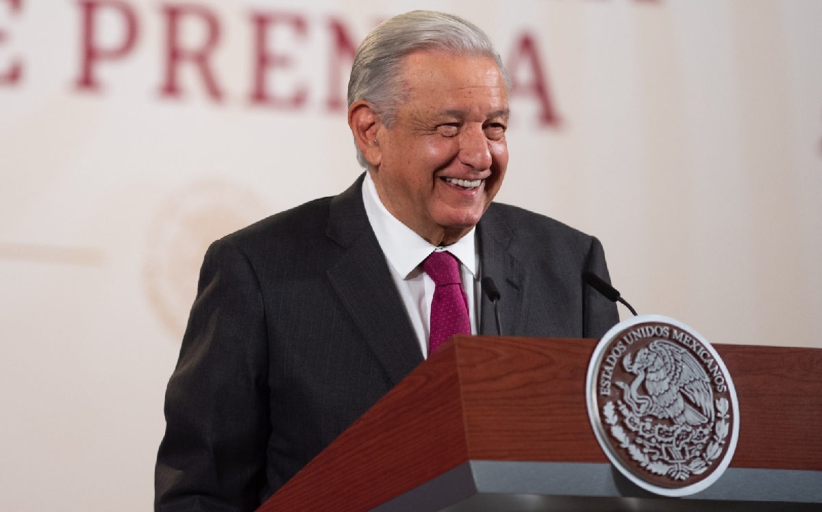 Conferencia mañanera del presidente López Obrador en Palacio Nacional. | Cortesía