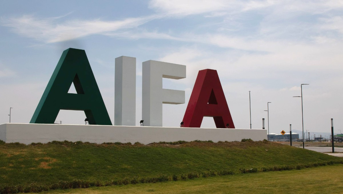 Letras monumentales del AIFA. | Cuartoscuro