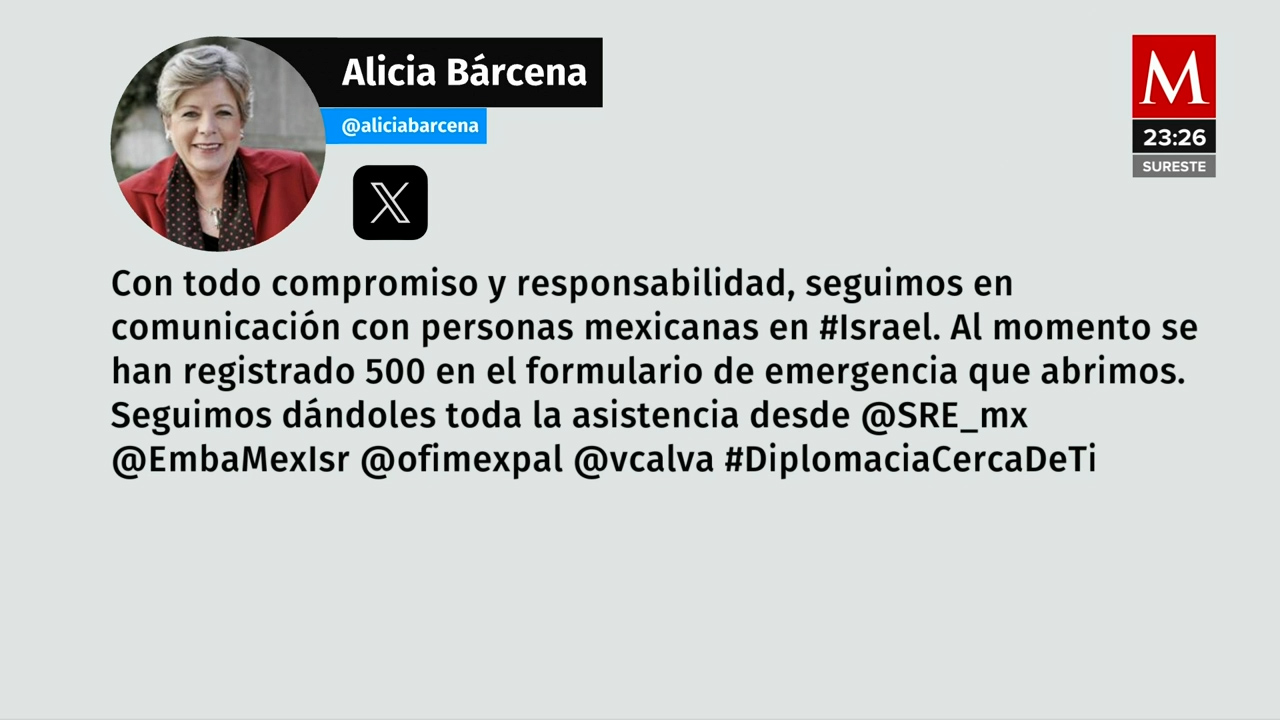 500 mexicanos en Israel registrados en formulario de emergencia de la SRE