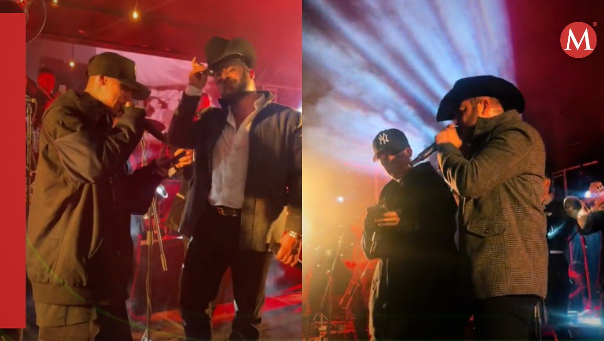Santa Fe Klan canta con brazo lastimado (Especial).