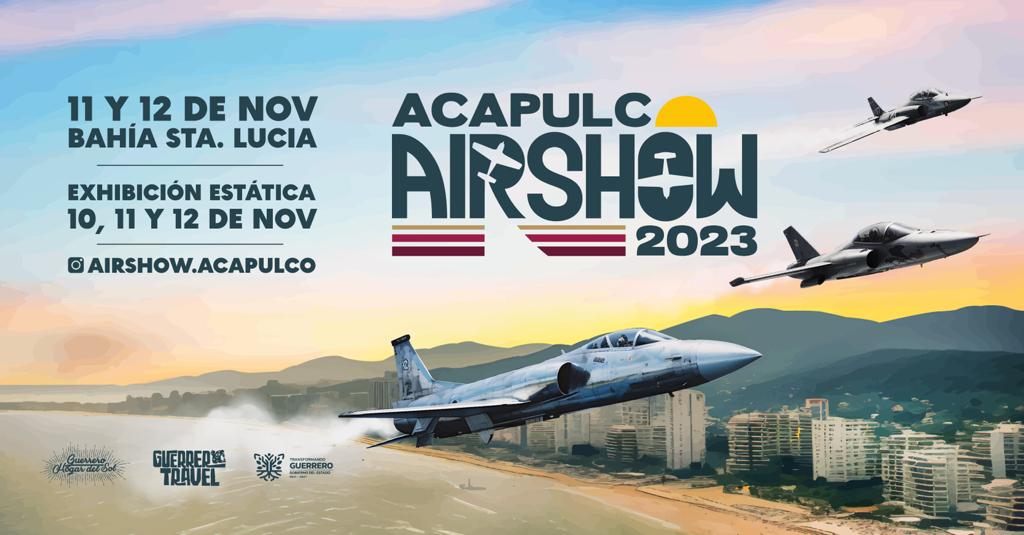 El Acapulco AirShow 2023 será uno de los eventos que recibirá el estado en lo que resta del años.