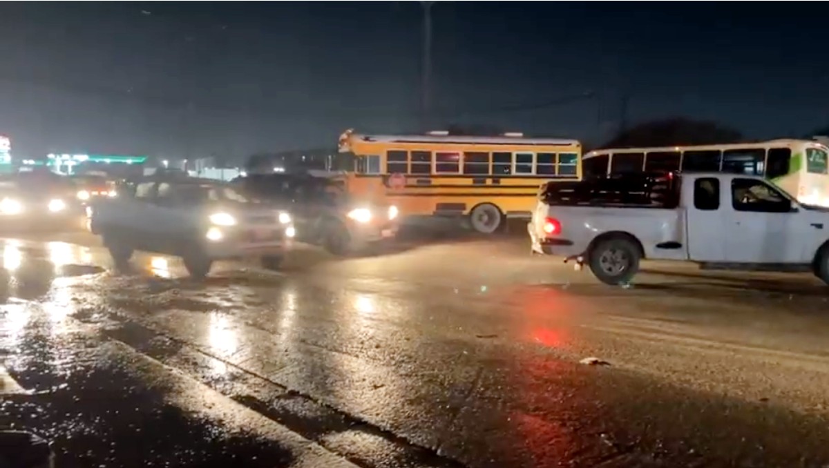 Bloqueos en Reynosa. (Telediario)