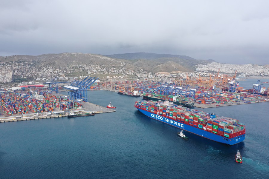 China y Grecia han vuelto a estar estrechamente vinculadas a través de este puerto. (Xinhua/Wu Lu)