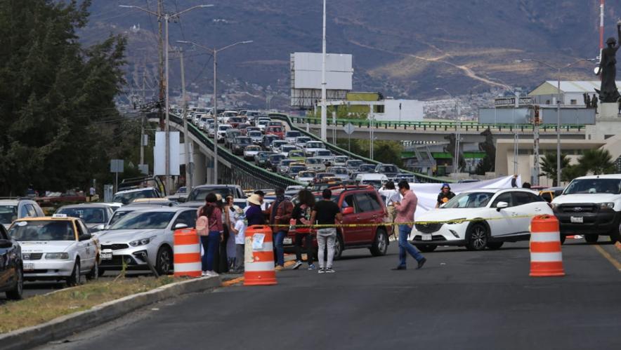 Manifestación de estudiantes del Tecnológico de Pachuca. (Jorge Sánchez)