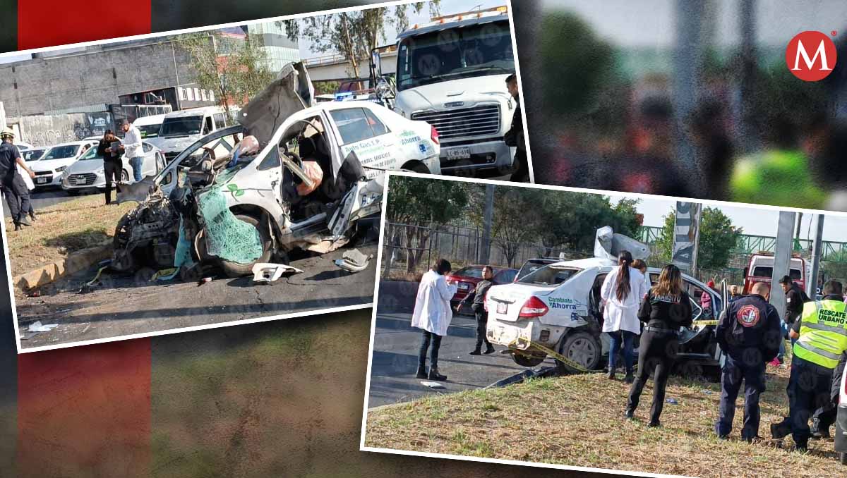 La parte frontal del vehículo quedó destrozada. | Foto: especial.