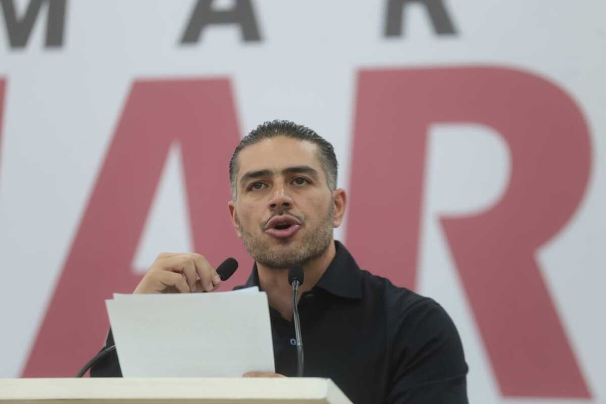 Omar García Harfuch, aspirante a candidatura de Morena (Foto: Jesús Quintanar)