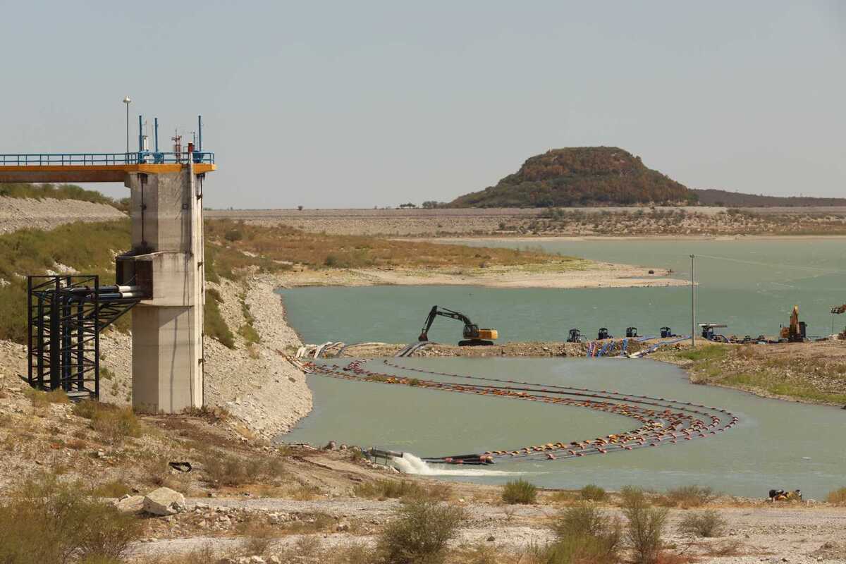 Tienen presas de NL 41% menos agua almacenada que hace un año. FOTO: Roberto Alanís