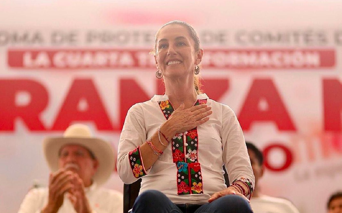 La coordinadora de la 4T en un evento en Tabasco. | Especial