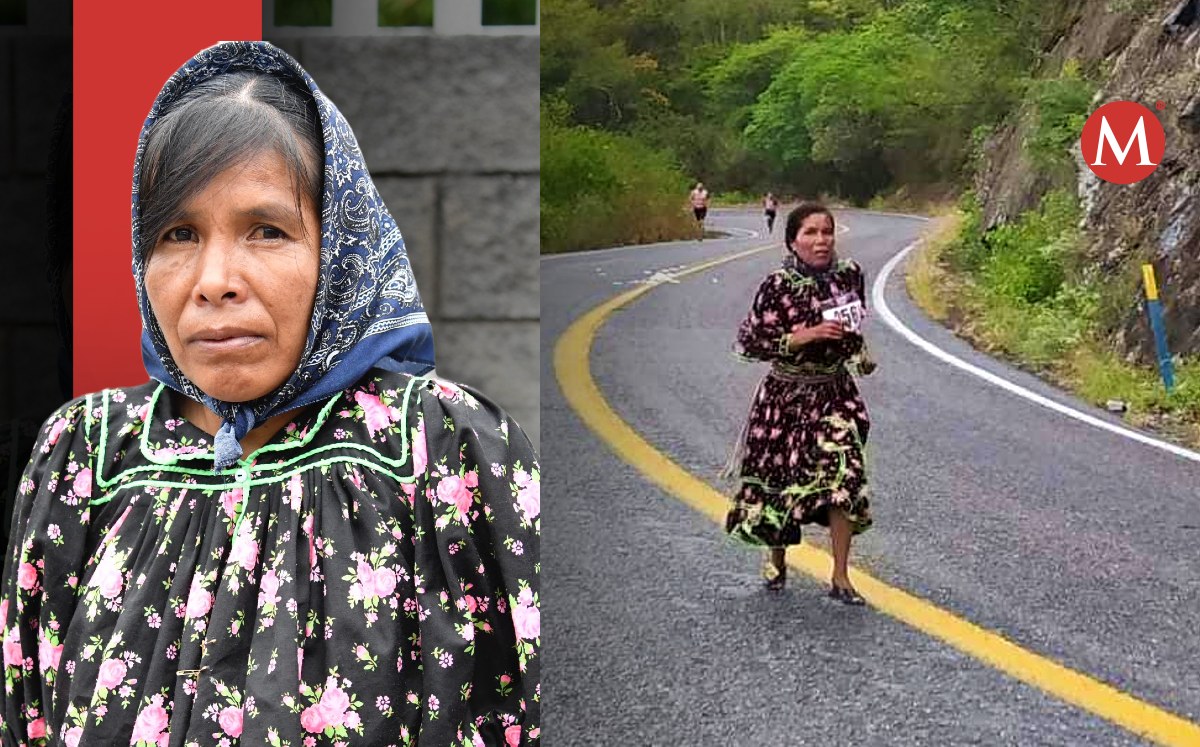 Isadora Rodríguez, corredora rarámuri gana maratón en Tamaulipas