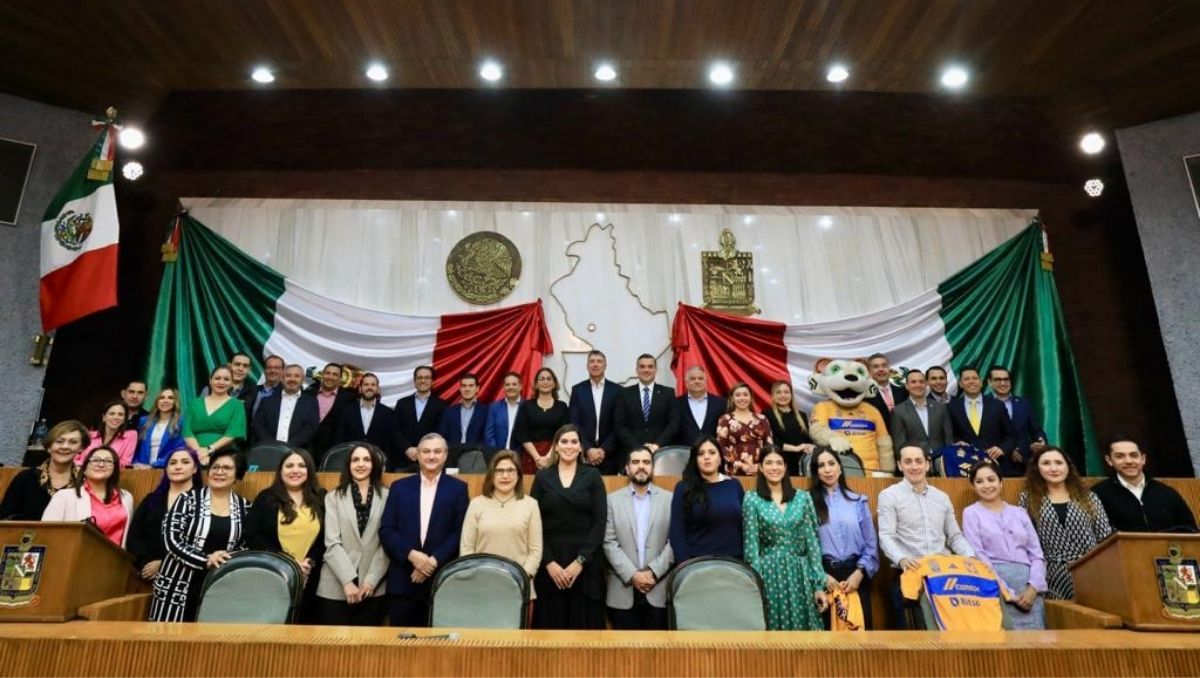 Los Tigres de la UANL fueron reconocidos en el Congreso de Nuevo León. Kevin Recio