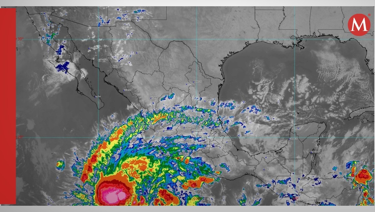 La tormenta tropical 'Norma'  que se formó el 17 de octubre en el océano pacifico