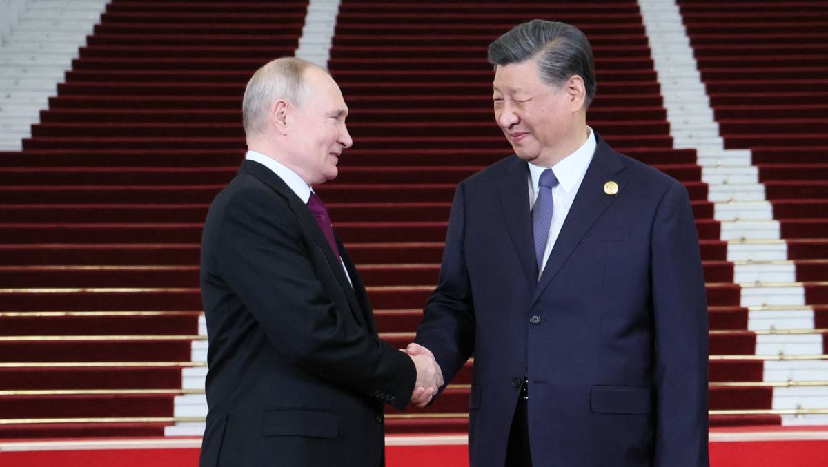 Vladimir Putin fue recibido por Xi Jinping en Beiging | AFP