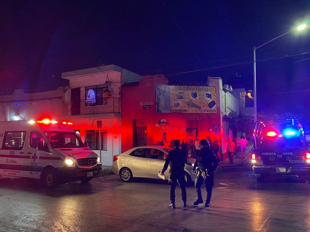 El ataque se registró sobre la calle Querétaro, al sur de Monterrey. Foto: Erik Solheim Rocha