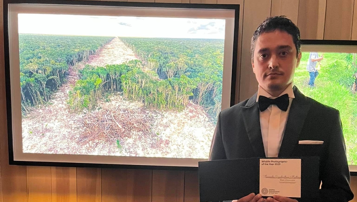 El fotógrafo mexicano también es biólogo y ha retratado los efectos del proyecto en la zona. | @FernandoMartinezBelmar