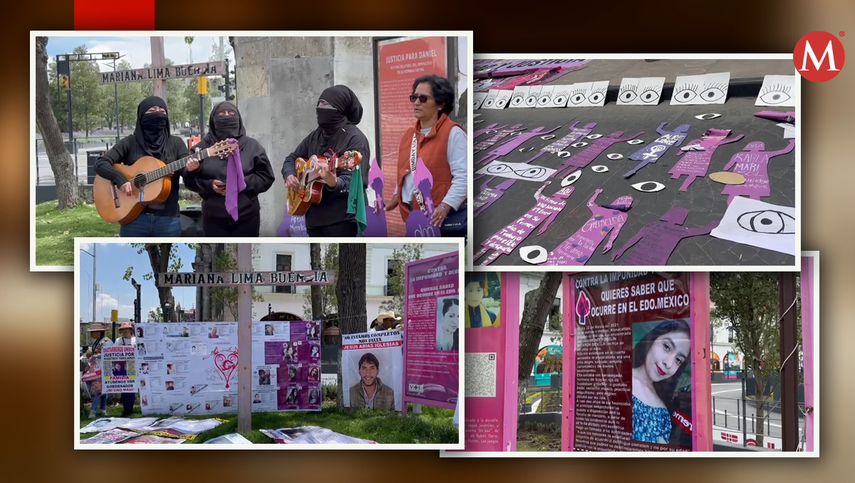 Activistas se pronunciaron en Edomex.| Fotos (Mario C.)