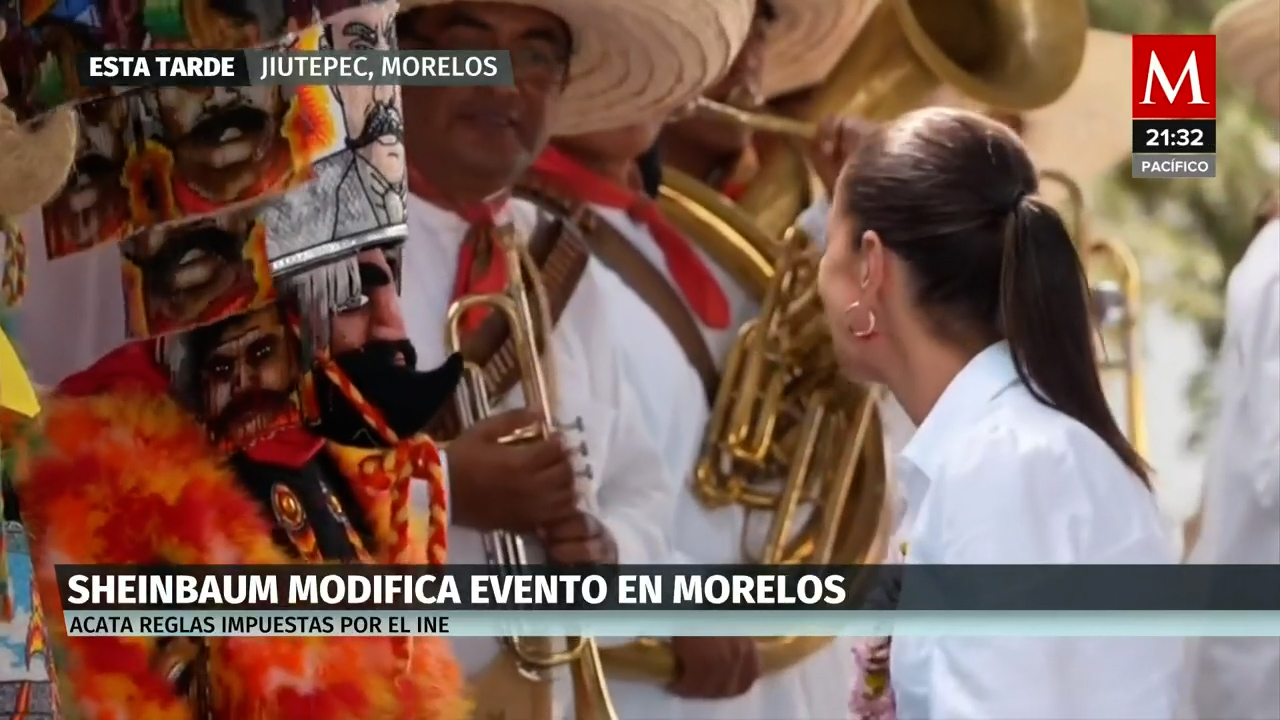Claudia Sheinbaum cumple con las normativas del INE en su evento en Jiutepec, Morelos