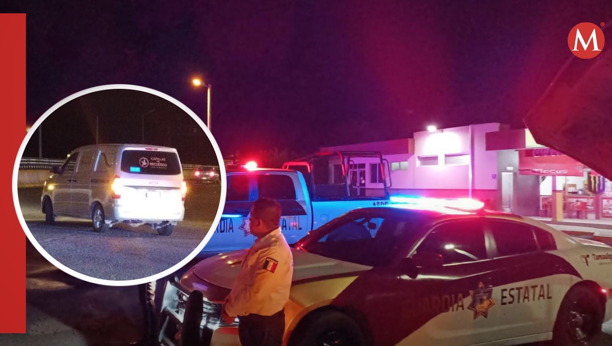 Escoltan a carroza que traslada a policía que murió en San Fernando.