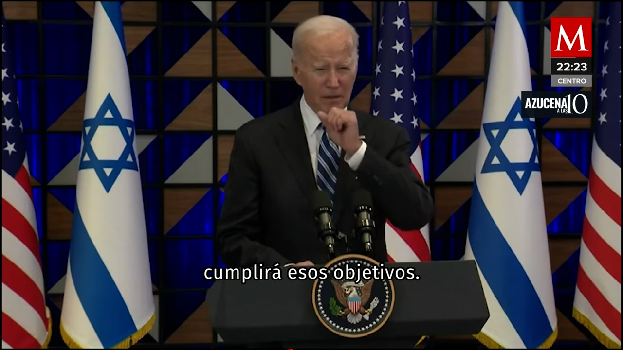 Joe Biden enfatiza apoyo a Benjamín Netanyahu en visita de ocho horas a Israel