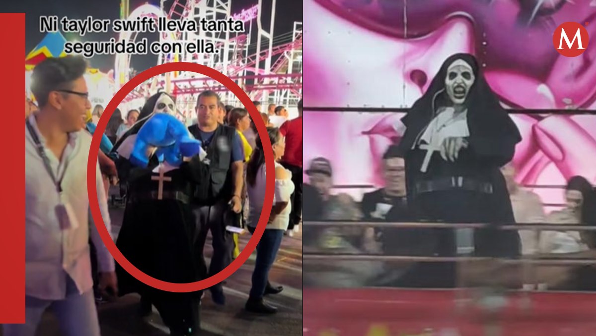 La Monja de la feria llega con seguridad a juego mecánico | Especial