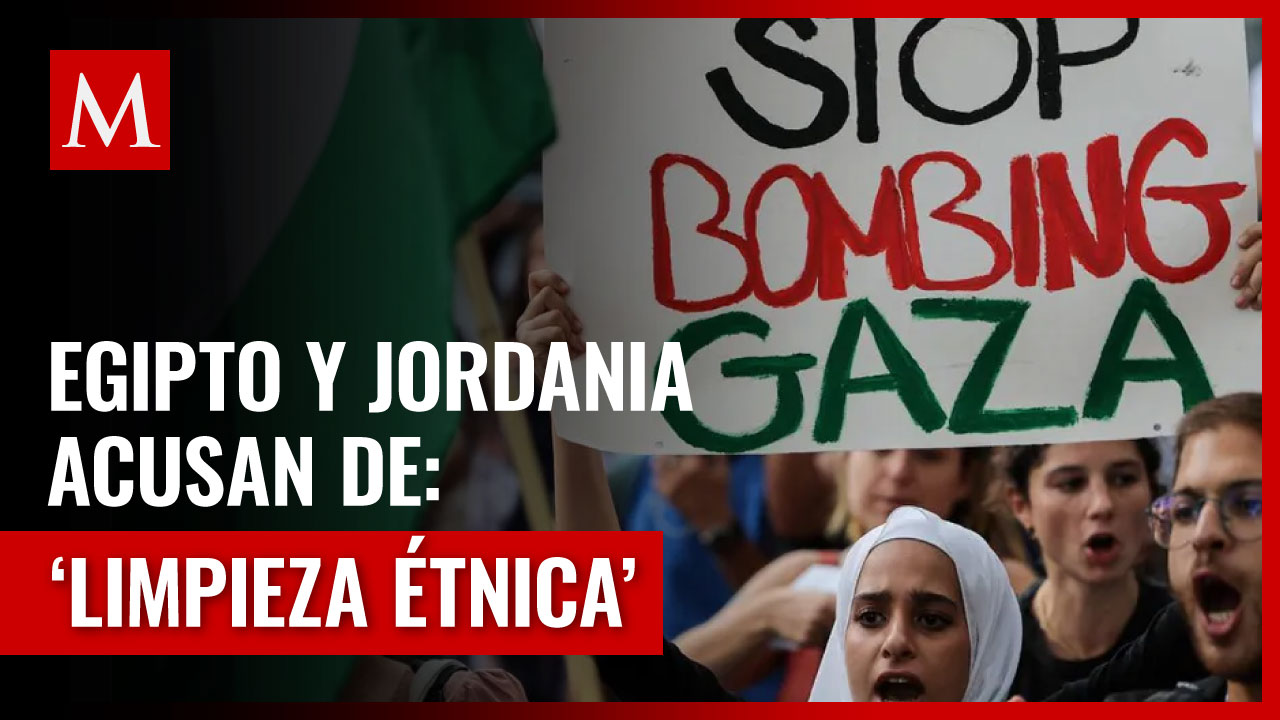 Egipto y Jordania rechazan desplazamiento de palestinos a su territorio; condenan limpieza étnica