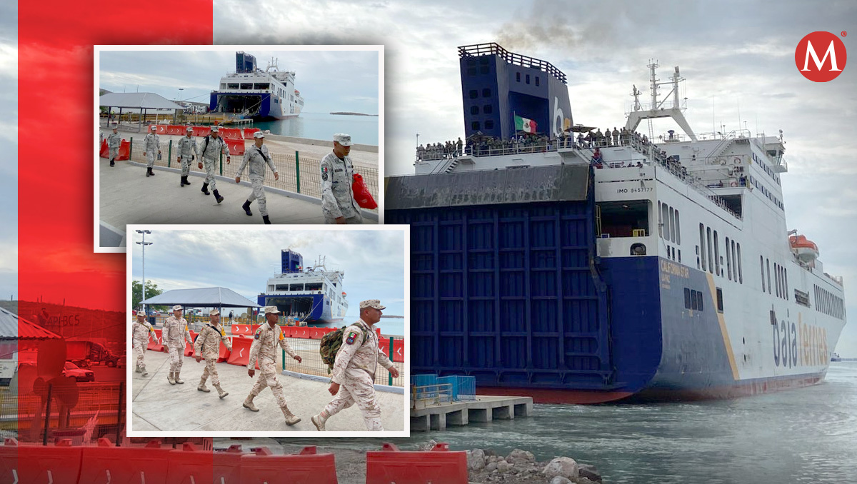 Elementos de seguridad llegan a puerto Pichilengue, en Baja California Sur | Fotos: Amílcar Salazar Méndez