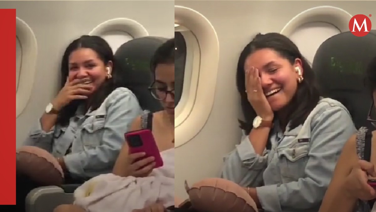 Joven descubre que su papá era el piloto de su vuelo | Captura