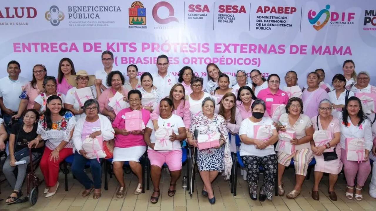Más de mil prótesis entregadas a sobrevivientes de cáncer de mama en Quintana Roo