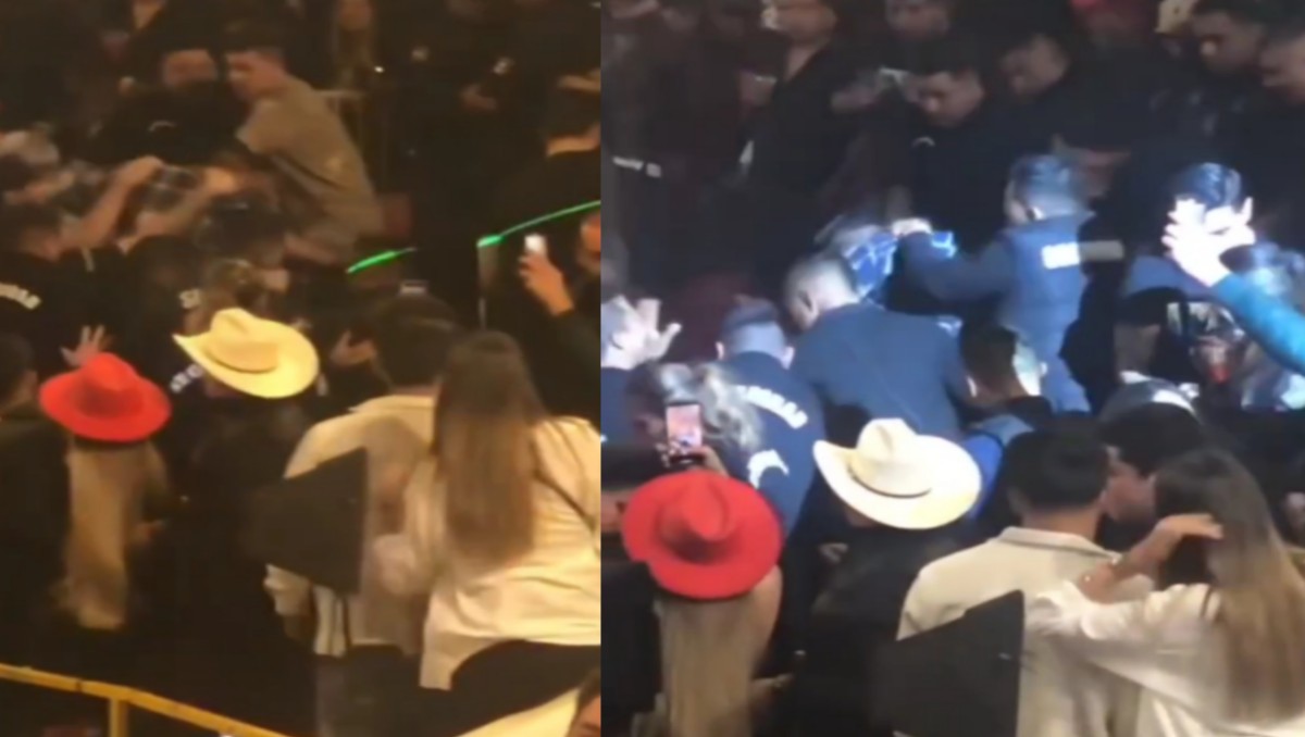 Riña en concierto de Luis R Conriquez en Pachuca.