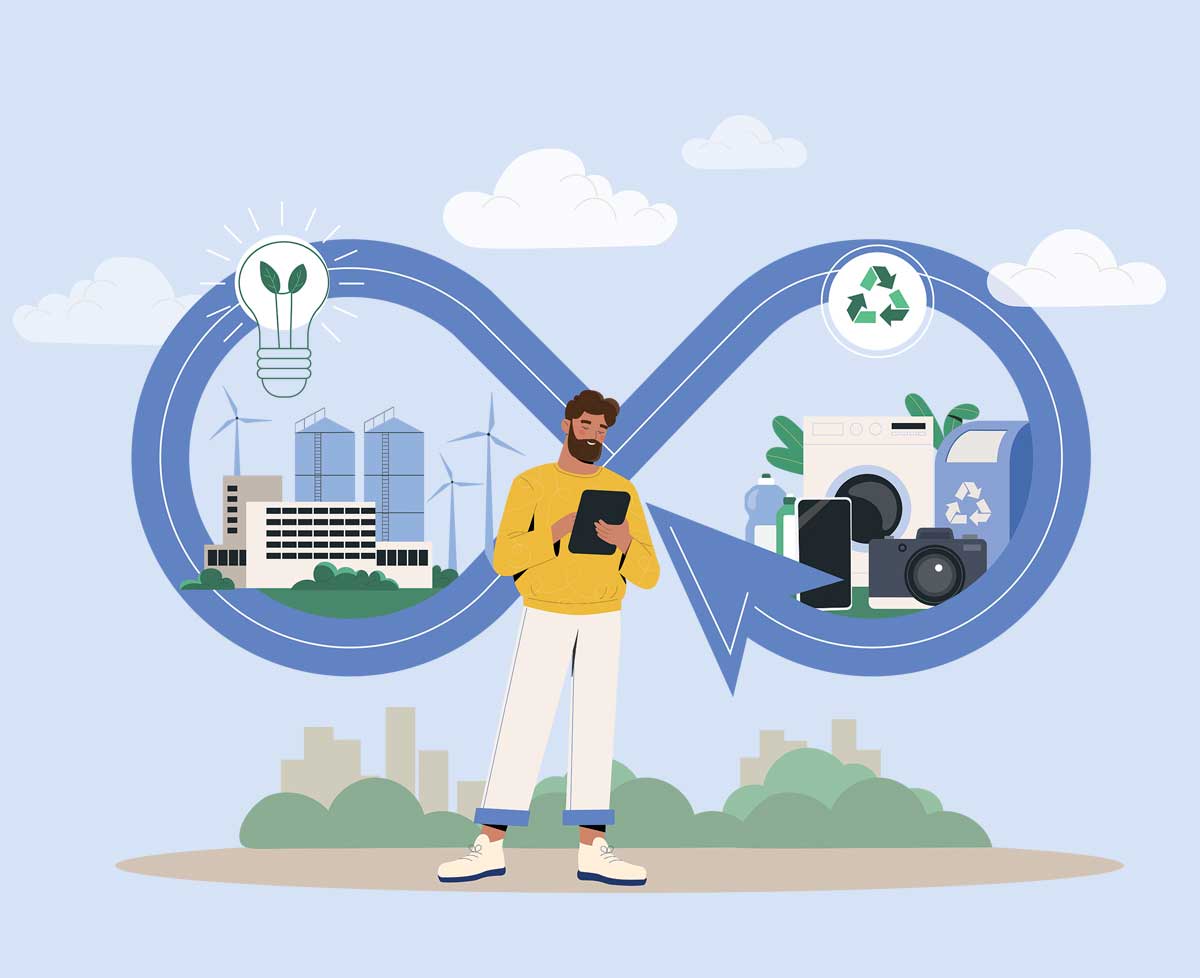 Ser circular. Ilustraciones: Shutterstock y Flaticon.