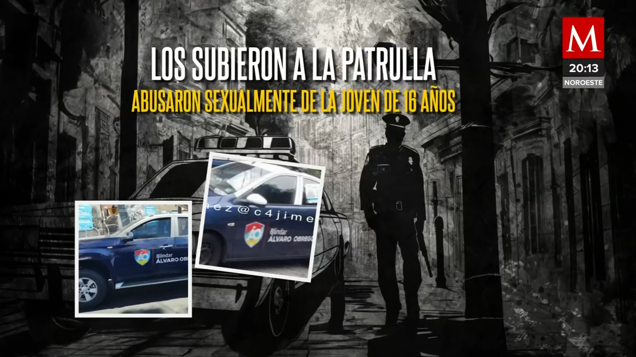 Dos policías son detenidos en Álvaro Obregón por violar a una joven de 16 años de edad