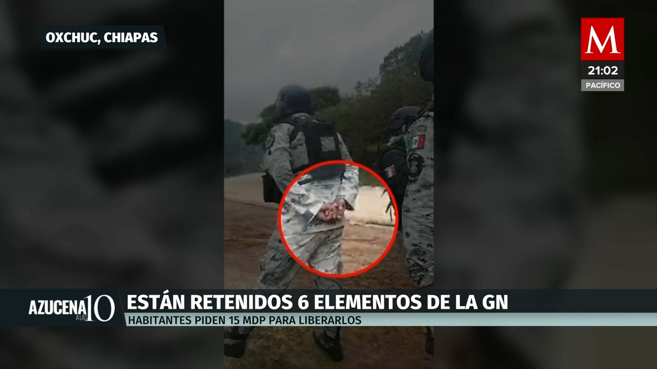 Retienen a 6 elementos de la Guardia Nacional en Chiapas