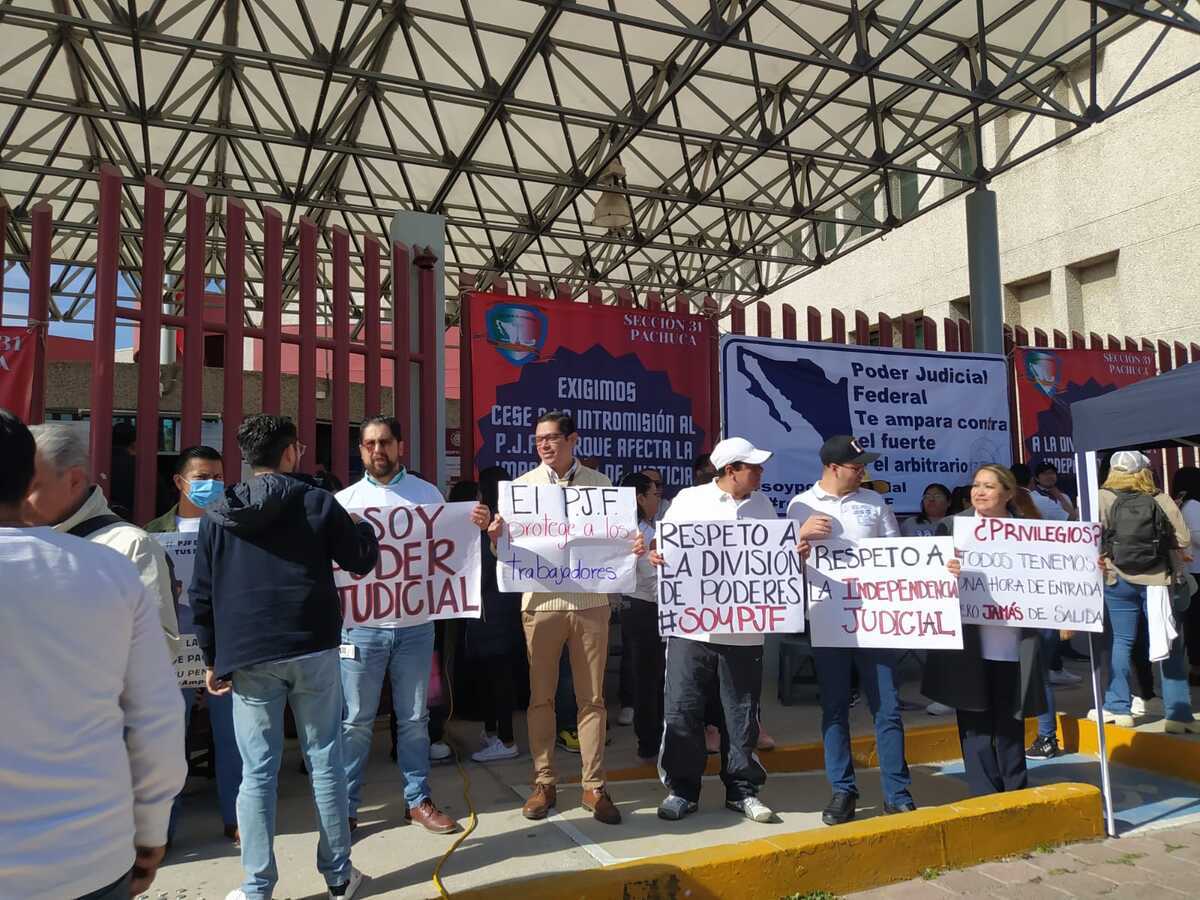 Trabajadores del Poder Judicial convocan a marcha este domingo en Pachuca (Guadalupe Trejo)