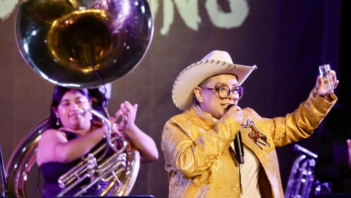 La cantante durante su presentación en el Cervantino 2023 / Foto: Ariel Ojeda