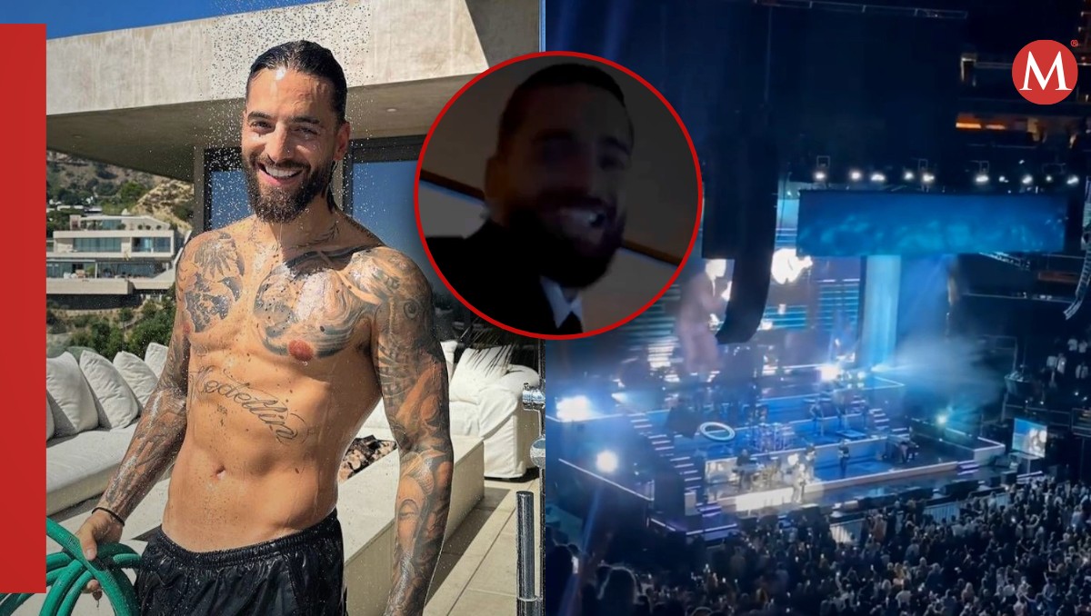 Maluma disfruta del concierto de Luis Miguel