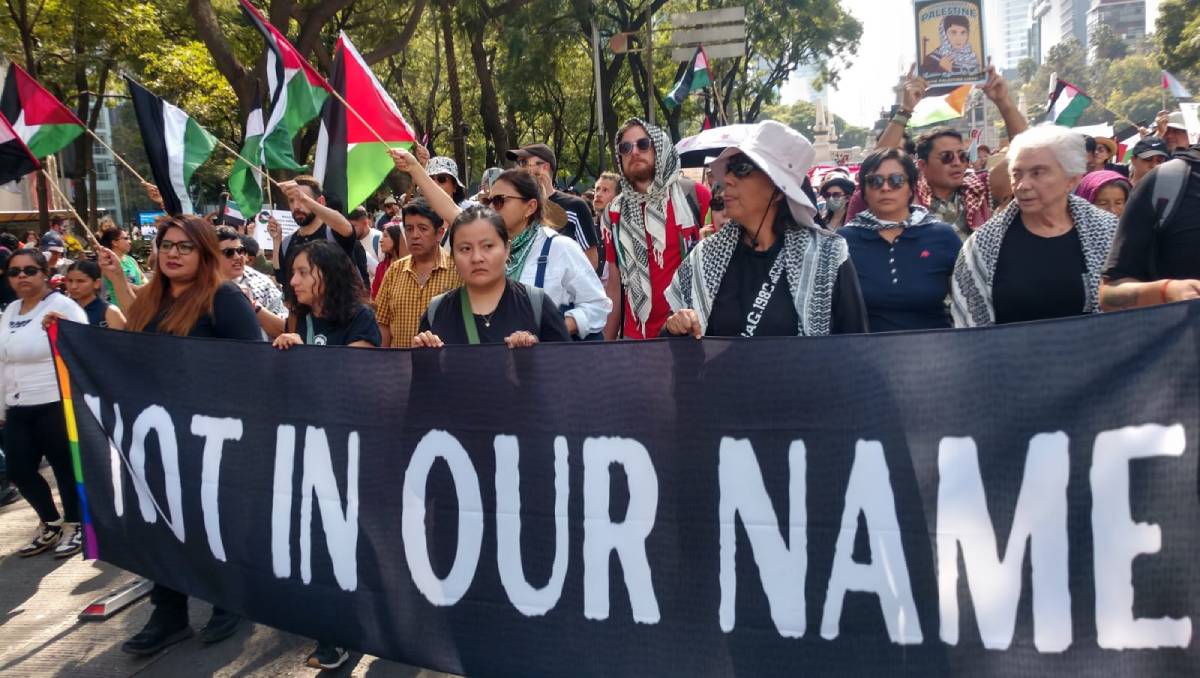 Manifestación a favor de Palestina en Avenida Reforma | Especial