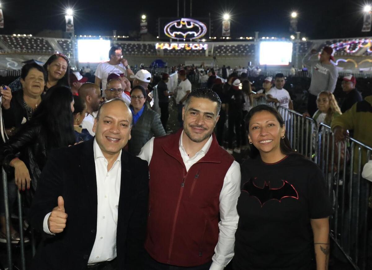 El ex secretario de Seguridad Ciudadana fue recibido por el diputado, Julio César Moreno y la alcaldesa, Evelyn Parra